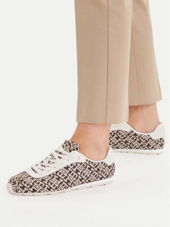 Tommy Hilfiger Snīkeri Tommy Hilfiger Bella Monogram Sneaker FW0FW09523 Brūns