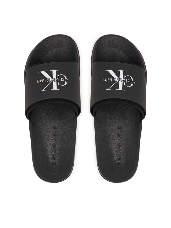 Calvin Klein Natikače Calvin Klein Ess Slide Rubber Neoprene HM0HM02229 Crna