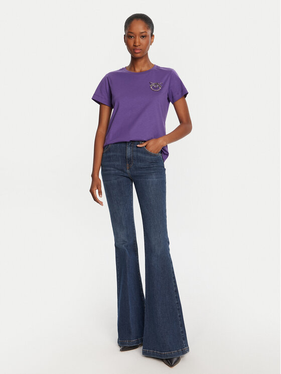 PINKO PINKO Camiseta Quentin 103320 A2RN Violeta Regular Fit
