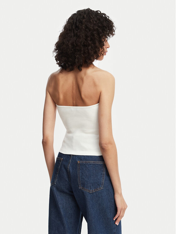 Tommy Jeans Tommy Jeans Top DW0DW22263 Blanco Slim Fit
