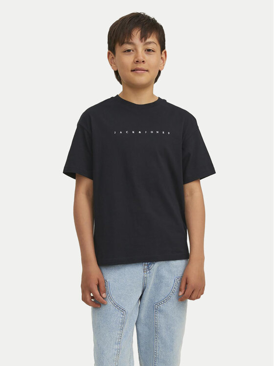 Jack & Jones Junior Jack & Jones Junior T-shirt Star 12237435 Crna Relaxed Fit