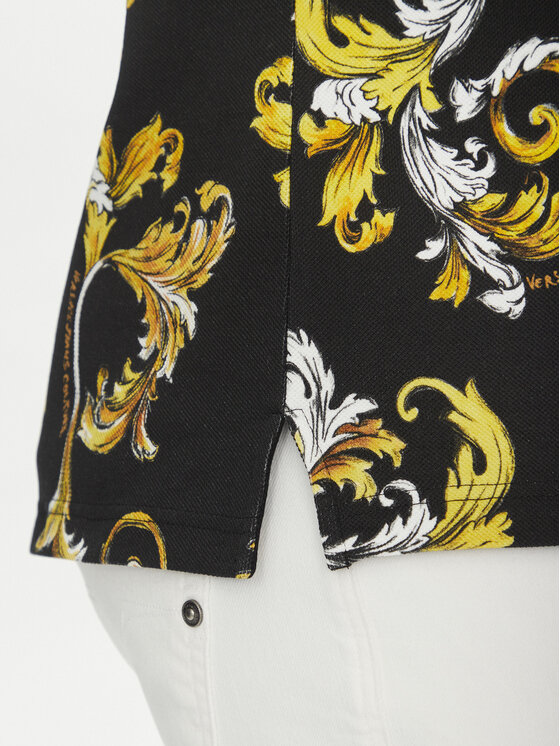 Versace Jeans Couture Versace Jeans Couture Поло 78GAG6S0 Чорний Regular Fit