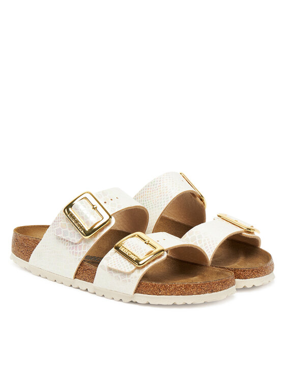Birkenstock Шльопанці Birkenstock Sydney Cushion Buckle 1030258 Écru