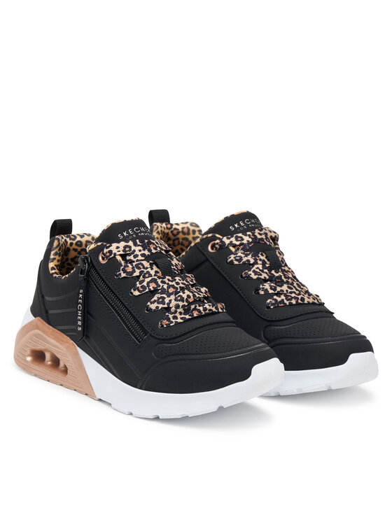 Skechers Sneakersy Skechers UNO Lite 2.0 - Leopard Stride 310708L/BLK Czarny
