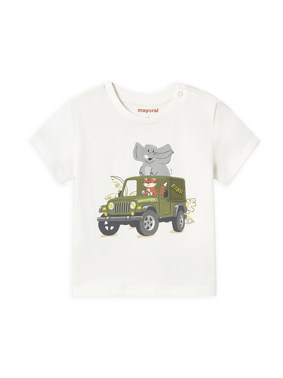 Mayoral Mayoral Футболка 1053 Білий Regular Fit