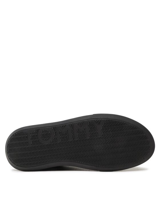 Tommy Hilfiger Αθλητικά Tommy Hilfiger Corporate Cup Leather Cup Stripes FM0FM04550 Μαύρο