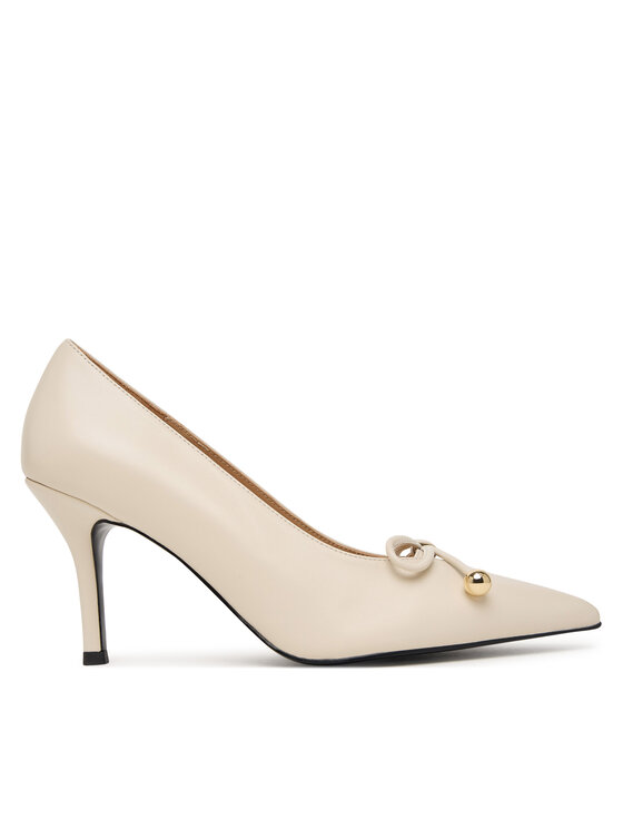 Furla Pantofi cu toc subțire Furla Poppy YM22FPO X30000 CN 1704S Crem