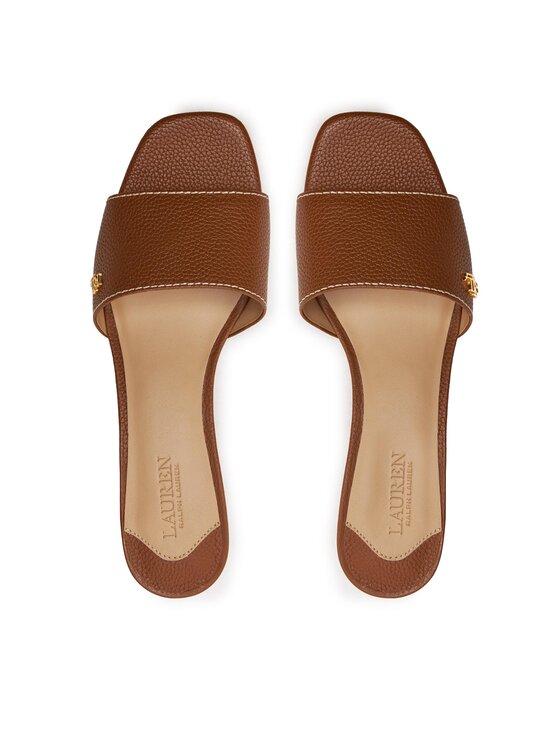 LAUREN RALPH LAUREN Šľapky Lauren Ralph Lauren 802925259003 Hnedá