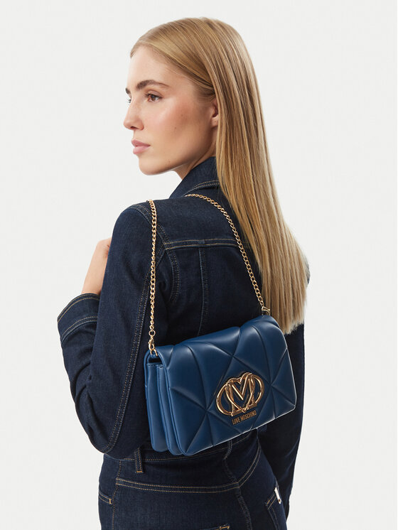 LOVE MOSCHINO Torebka LOVE MOSCHINO JC4043PP0PLC0751 Granatowy