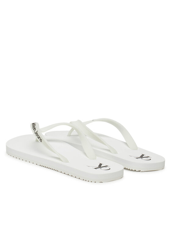 Calvin Klein Jeans Flip flop Calvin Klein Jeans Beach Sandal Transparent Tpu YM0YM01267 Alb