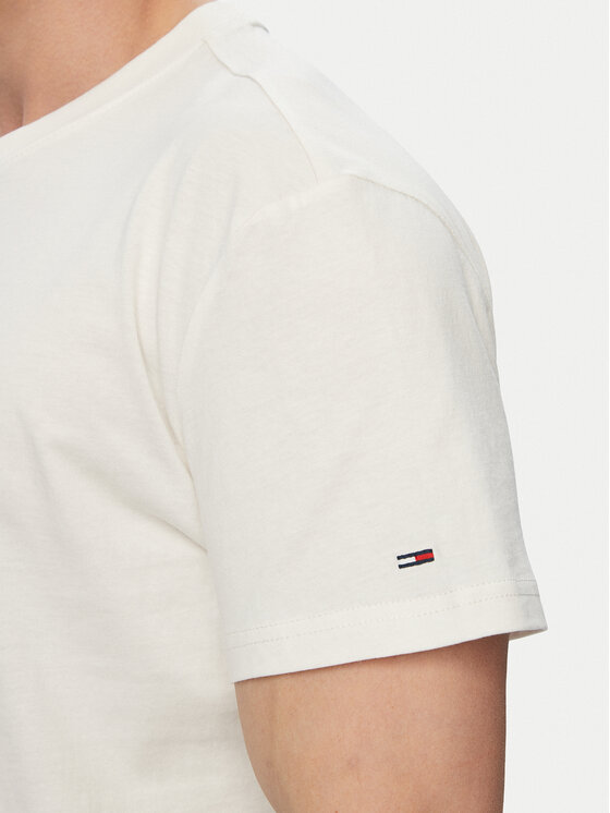 Tommy Jeans Tommy Jeans Camiseta Photo Flag DM0DM23191 Blanco Regular Fit