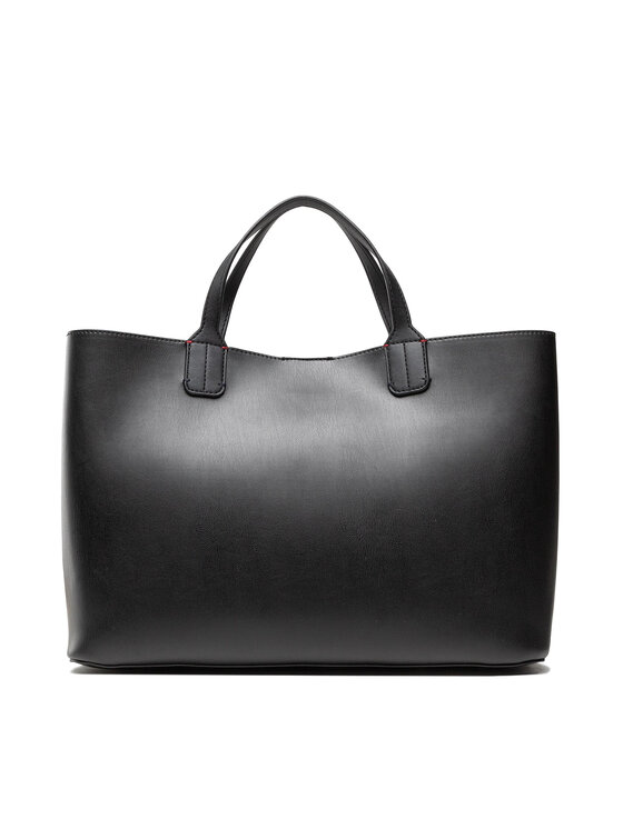 Tommy Hilfiger Bolso Tommy Hilfiger Iconic Tommy Satchel Sign AW0AW11103 Negro