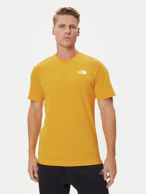 The North Face The North Face Camiseta Redbox NF0A87NP Amarillo Regular Fit