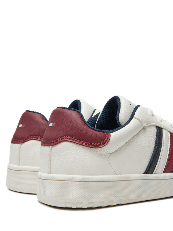 Tommy Hilfiger Superge Tommy Hilfiger Stripes Low Cut Lace-Up Sneaker T3X9-33645-1269 Bela