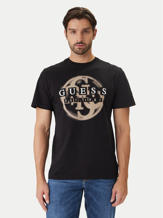 Guess Guess Camiseta M6GI09 K2989 Negro Regular Fit