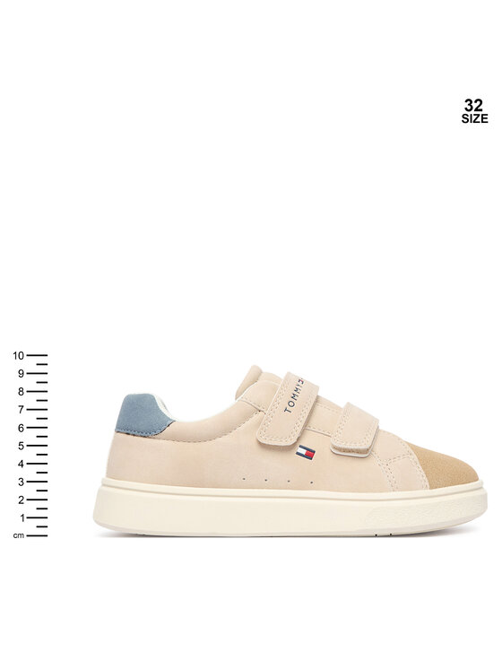 Tommy Hilfiger Sneakersy Tommy Hilfiger Low Cut Velcro Sneaker T1X9-35218-1959 S Beżowy
