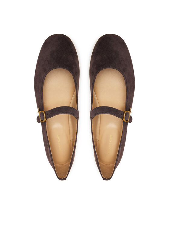 MICHAEL Michael Kors Балеринки MICHAEL Michael Kors Nellie 40F6NLFP1S Кафяв