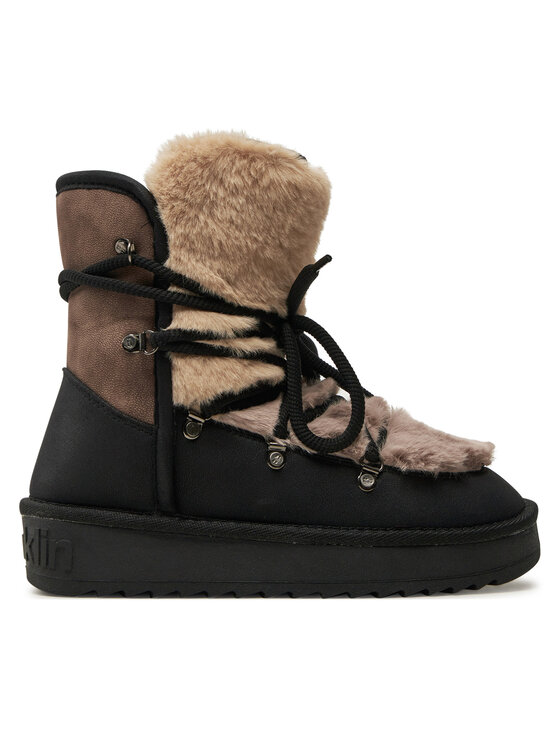 D.Franklin Μπότες Χιονιού D.Franklin Nordic Trk Fur DFSH370012 Μαύρο
