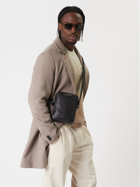 KARL LAGERFELD Crossover torbica KARL LAGERFELD B1M30210 Crna