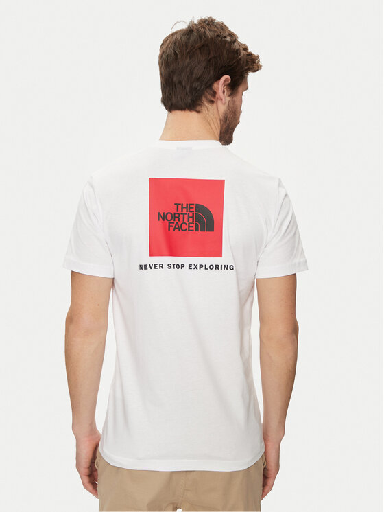 The North Face The North Face Majica Redbox NF0A87NP Bela Regular Fit