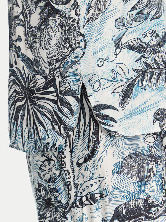 Just Cavalli Just Cavalli Топ 78PAH640 Голубий Regular Fit
