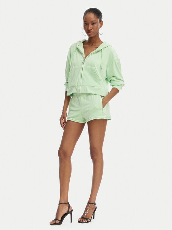 Juicy Couture Juicy Couture Спортивні шорти Tamia JCWHS126305 Зелений Regular Fit