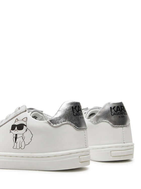 Karl Lagerfeld Kids Sneakersy Karl Lagerfeld Kids Z30321 Biela