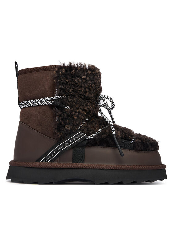 EMU Australia Čizme za snijeg EMU Australia Blurred Teddy W13196 Tamno smeđa