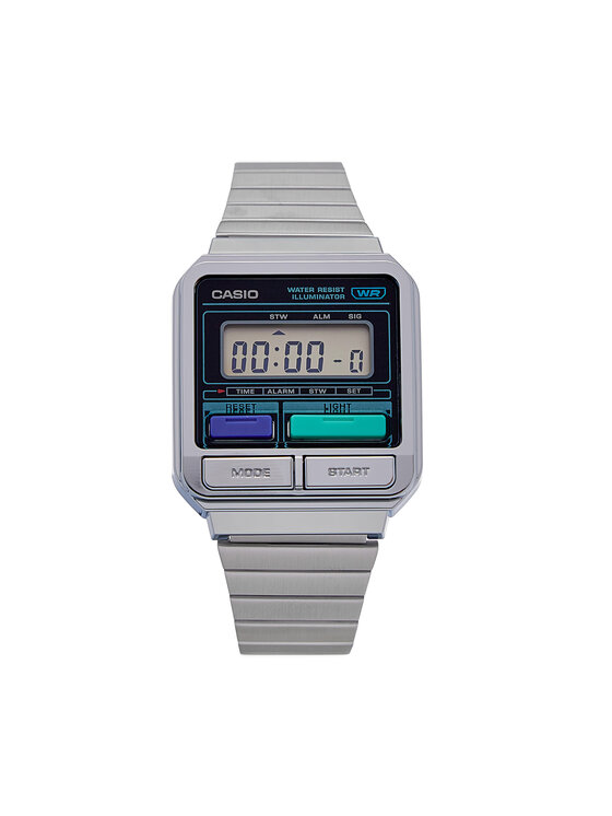 Casio Karóra Casio Vintage 80s A120WE-1AEF Ezüst