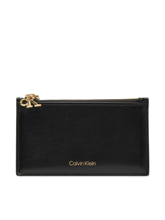 Calvin Klein Θήκη πιστωτικών καρτών Calvin Klein Ck Zip Cardcase 6Cc LV04F1076G Μαύρο