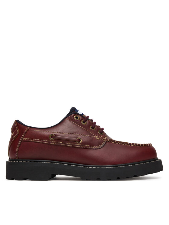 Tommy Jeans Обувки Tommy Jeans Archive '01 Boat Shoe Leather EM0EM01651 Кафяв