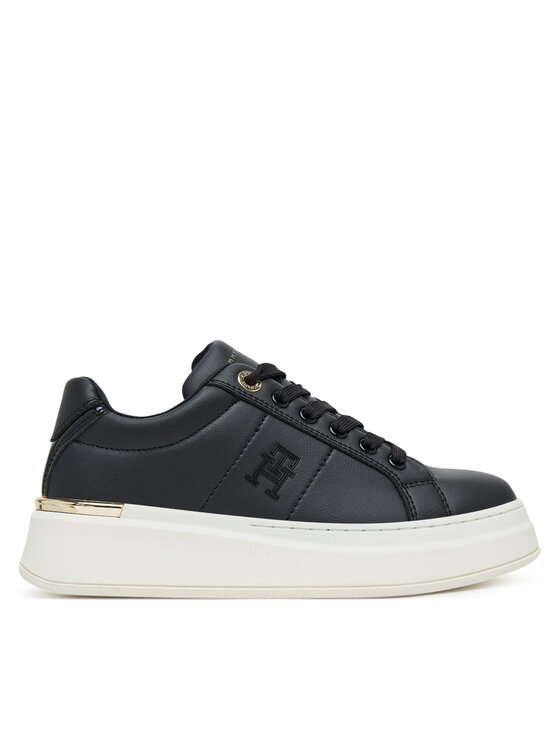 Tommy Hilfiger Sneakersy Tommy Hilfiger Low Cut Lace-Up T3A9-33985-1355 Černá