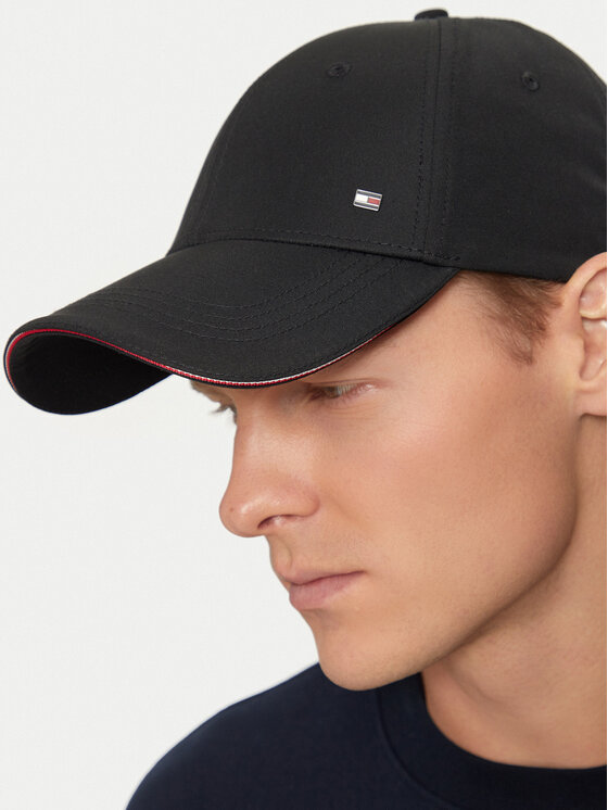 Tommy Hilfiger Šilterica Tommy Hilfiger Corp 6 Panel AM0AM13336 Crna