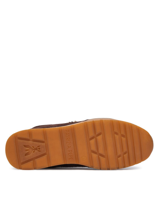 Patrizia Pepe Sneakersy Patrizia Pepe PJ424.24 Tmavo hnedá