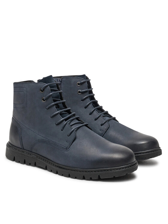 Geox Botines planos Geox U Ghiacciaio U36DGD 000CL C4002 Azul marino