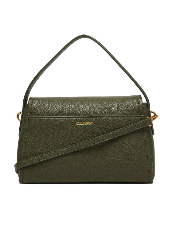 Calvin Klein Geantă Calvin Klein Emblem Hw Pebble Shoulder Bag 25 LV04F3425G Verde