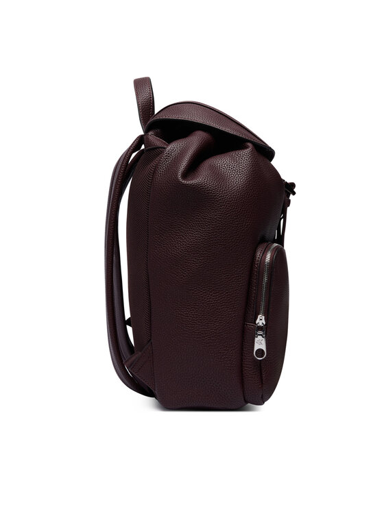 Calvin Klein Ruksak Calvin Klein Weebbing Strap Flap Backpack LV04F3645G Tamnocrvena