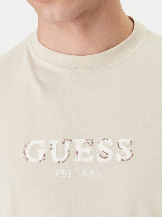 Guess Guess Camiseta M6GI16 K3032 Beis Regular Fit