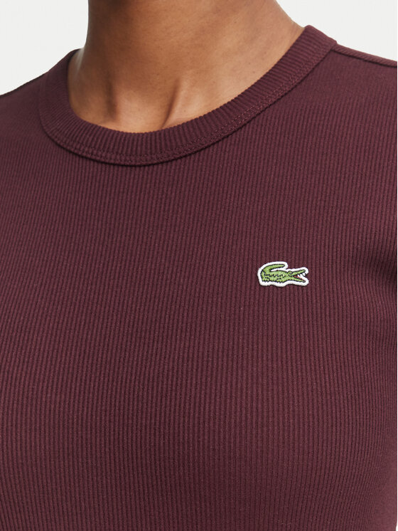Lacoste Lacoste Camiseta TF5538 Guinda/burdeos Slim Fit