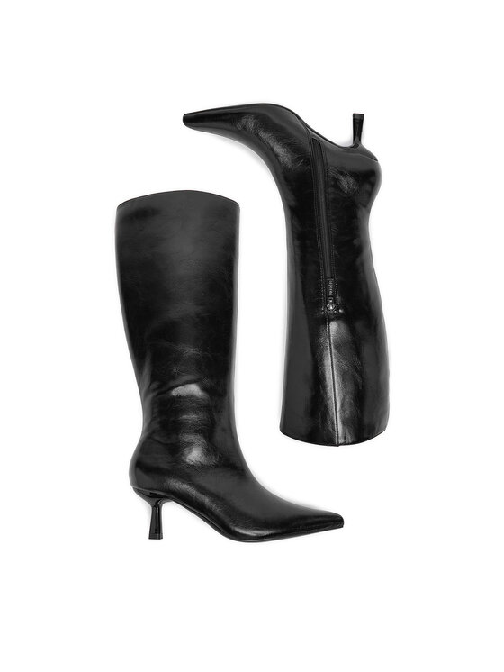 DeeZee Čižmy DeeZee CEO-LS6565-04 Čierna