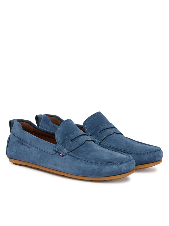 Tommy Hilfiger Mokasinke Tommy Hilfiger Core Hilfiegr Suede Driver FM0FM05789 Plava