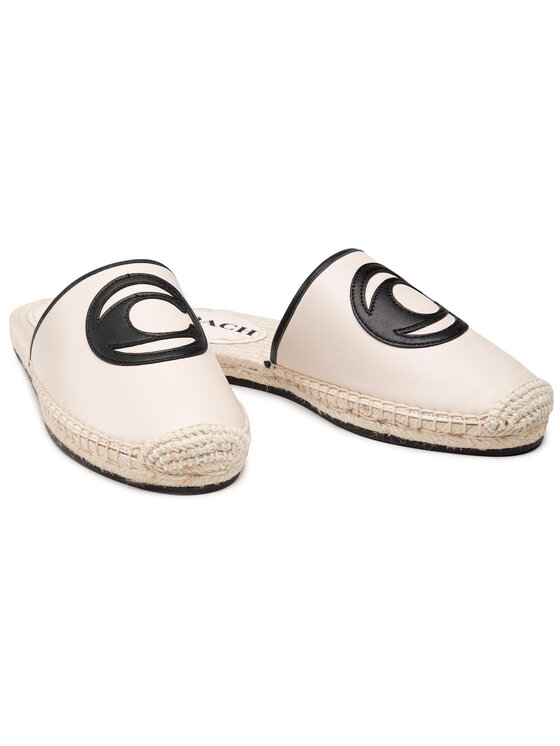 Coach Espadrilles Coach Channing Leather C4337 CHK Fehér