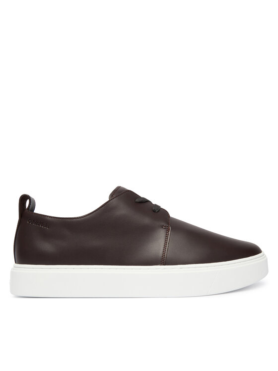 Calvin Klein Snīkeri Calvin Klein Hybrid Clean Cup Derby Lth HM0HM02011 Bordo