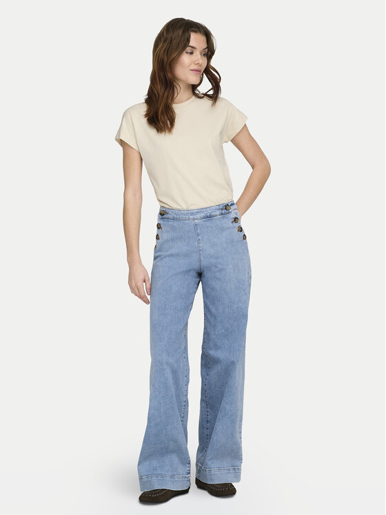 ONLY ONLY Camiseta Erica 15308926 Beis Oversize