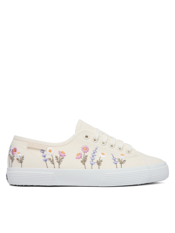 Superga Πάνινα παπούτσια Superga 3750 Flower Embroidery Leggera S8161ZW Λευκό