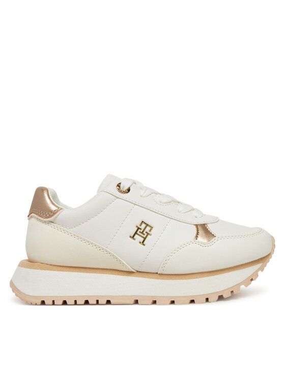 Tommy Hilfiger Sneakers Tommy Hilfiger Low Cut Lace-Up Sneaker T3A9-33759-1355 M Alb