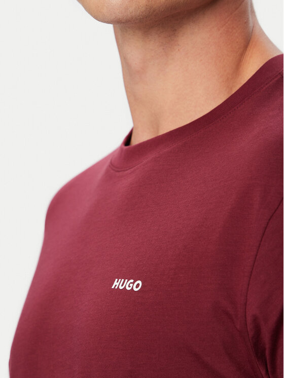 HUGO HUGO T-shirt Dero222  50466158 Bordeaux Regular Fit