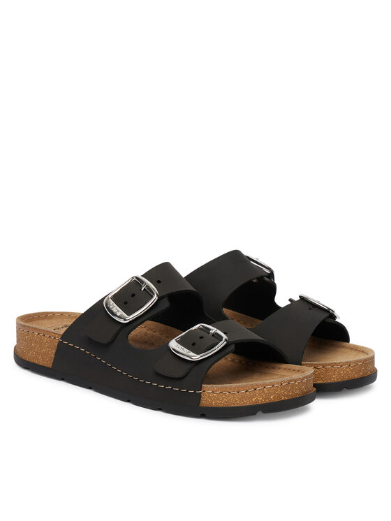 Scholl Шльопанці Scholl Bora 2 Buckles MF00751 Чорний