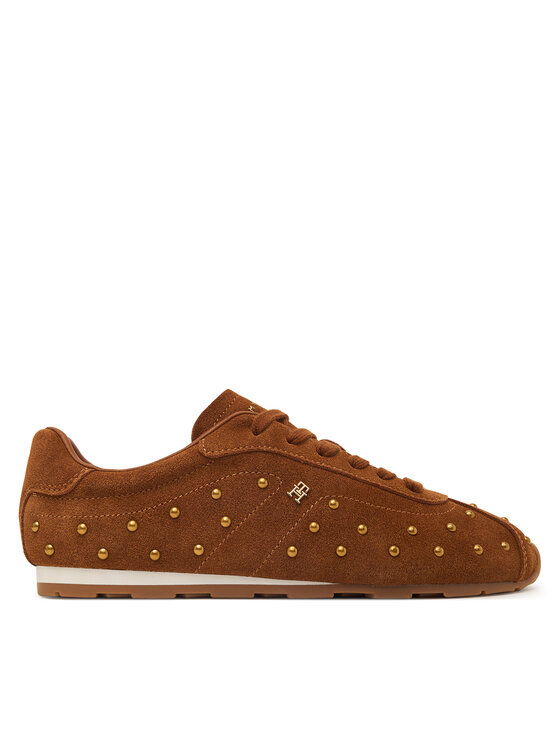Tommy Hilfiger Αθλητικά Tommy Hilfiger Th Bella Low Profile Studs FW0FW09882 Καφέ