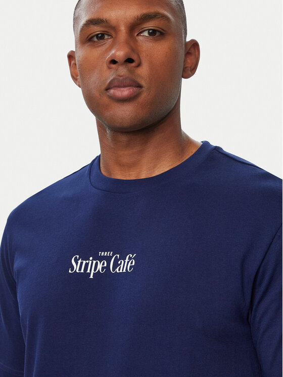 adidas adidas Póló Coffee Cafe Donut Bag KT9711 Kék Regular Fit